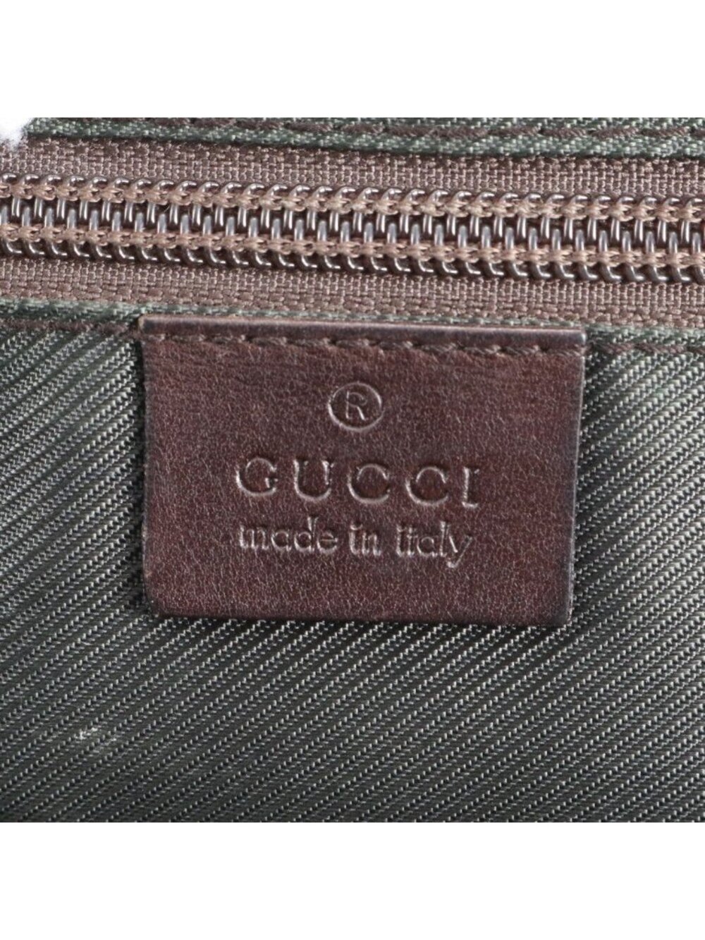 Gucci GG Canvas Leather Business Document Briefcase Tote Brown Ree - Picture 10 of 11